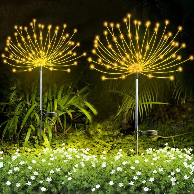 Solar Firework Light with Rainbow Tube